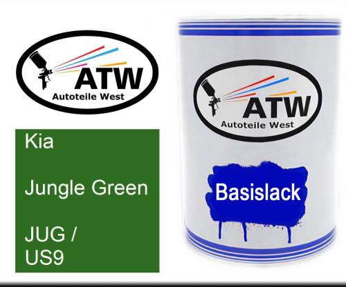 Kia, Jungle Green, JUG / US9: 500ml Lackdose, von ATW Autoteile West.